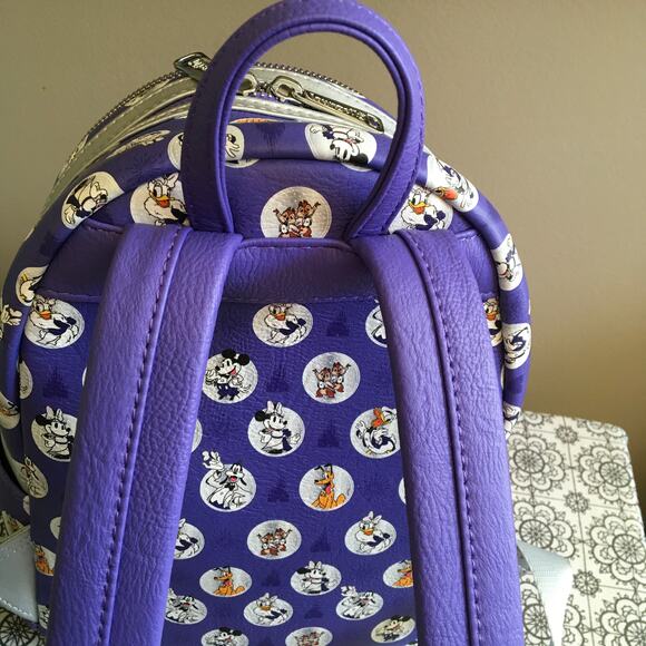 Disney Parks Loungefly backpack - Purple 100th Anniversary Limited Edition main image 6